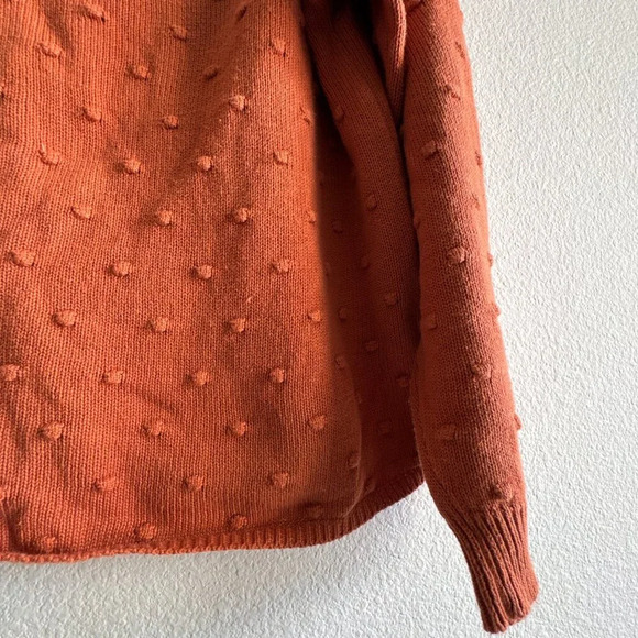 Callahan Jamie Knit Off The Shoulder Sweater Burnt Orange Size Small - Picture 5 of 13